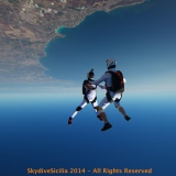 SkydiveSicilia FF over Siracusa Bay