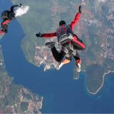 Tandem jump over seaside Vrsar dropzone